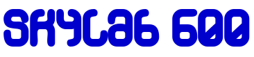 Skylab 600 字体
